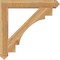 Ekena Millwork Merced Arts & Crafts Rough Sawn Bracket, Western Red Cedar, 6"W x 46"D x 46"H BKT06X46X46MRC03RWR - alternate 3
